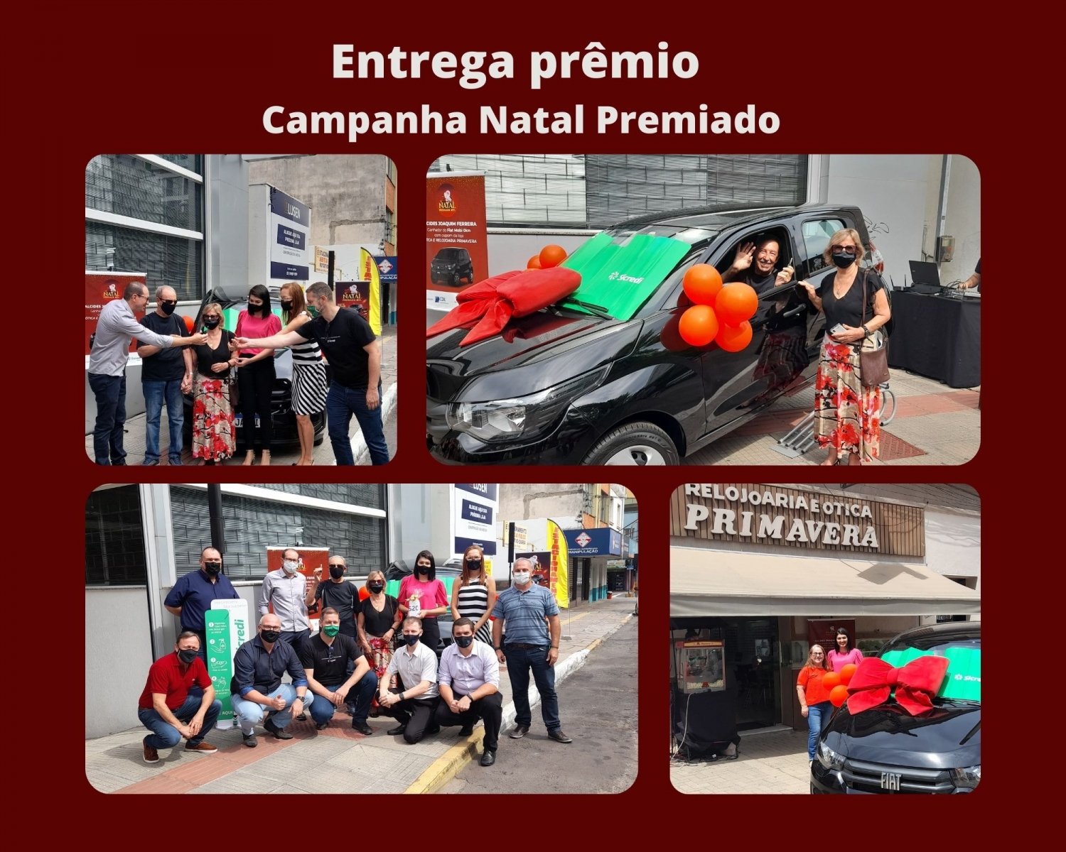 CDL-NH entrega prêmio principal da Campanha Natal Premiado Fiat Mobi Zero KM ao ganhador Alcides Joaquim Ferreira