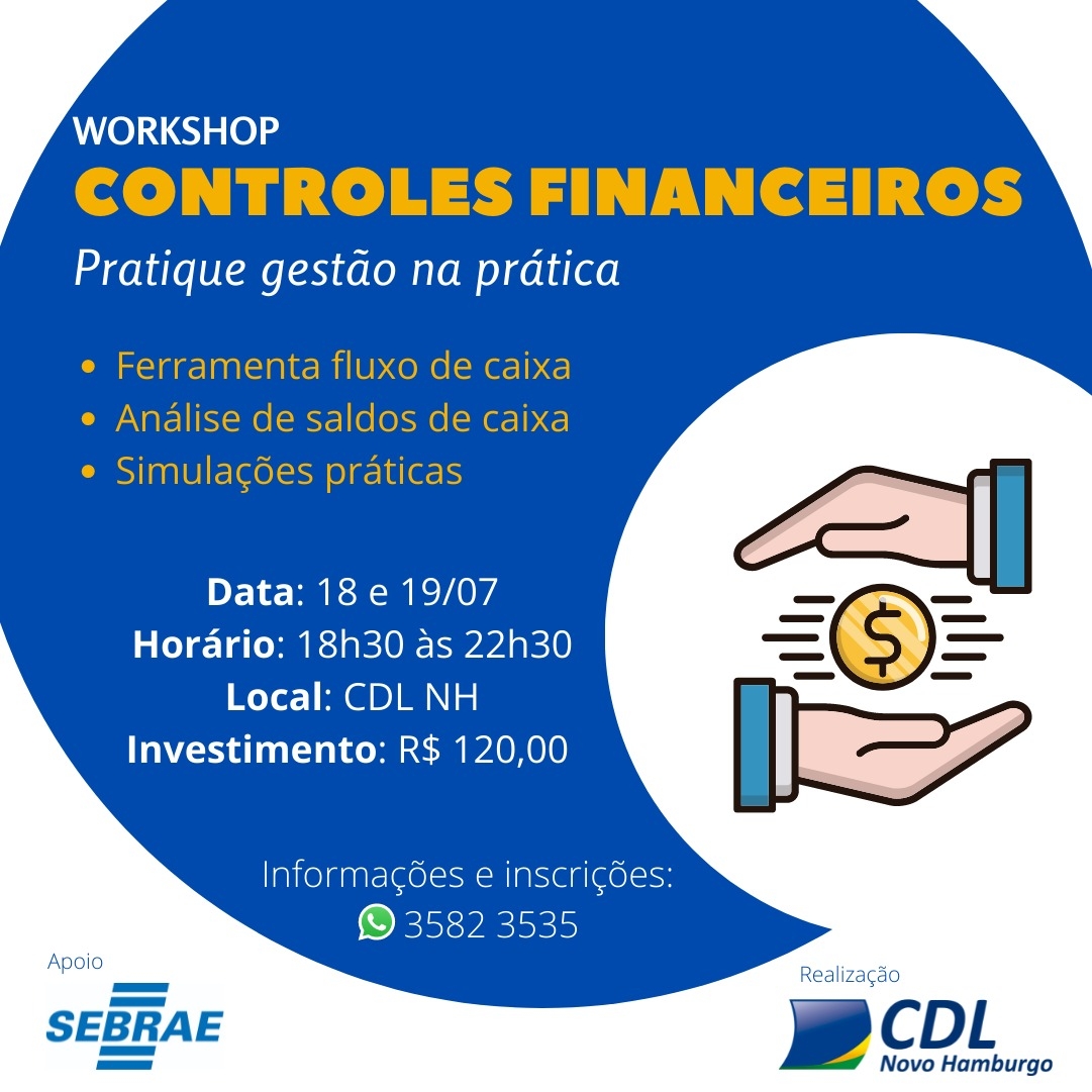 Adiado workshop de gestão de controles financeiros 