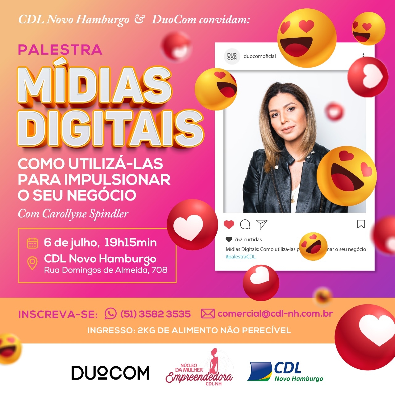 CDL e DuoCom realizam palestra sobre mídias digitais 